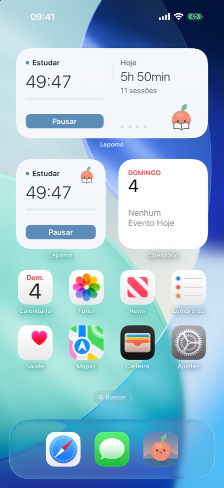 Widgets na Tela de Início do iPhone